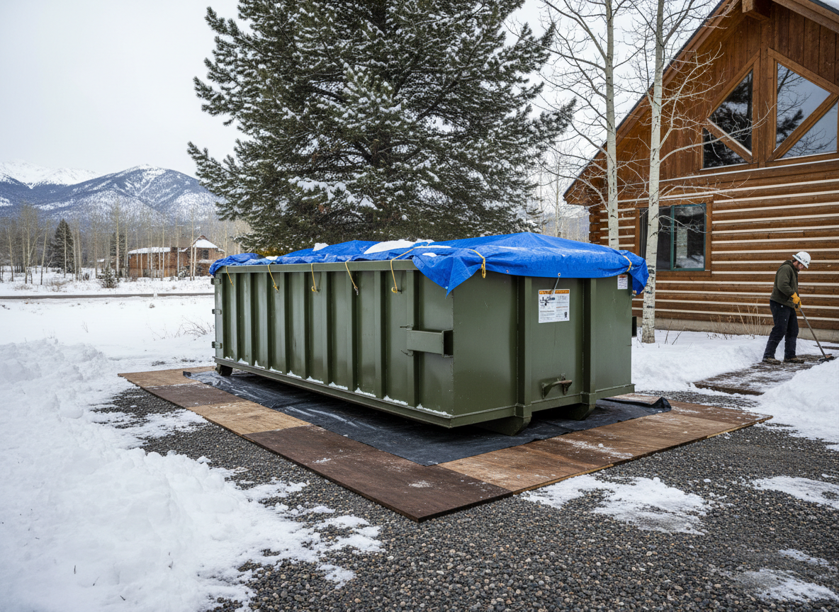 Winter Dumpster Placement Tips For Elmore County Properties